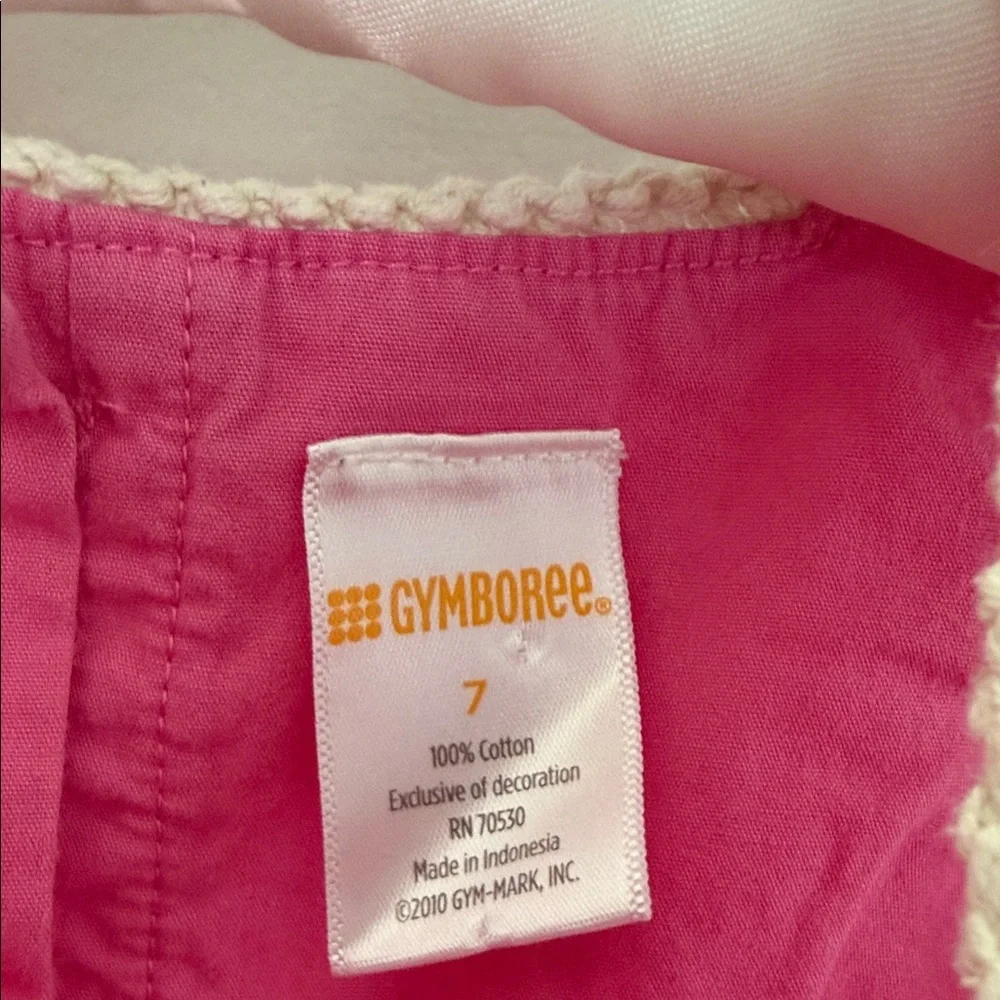 Gymboree Pink Tiered Dress with Floral Embroidery Size‎ 7